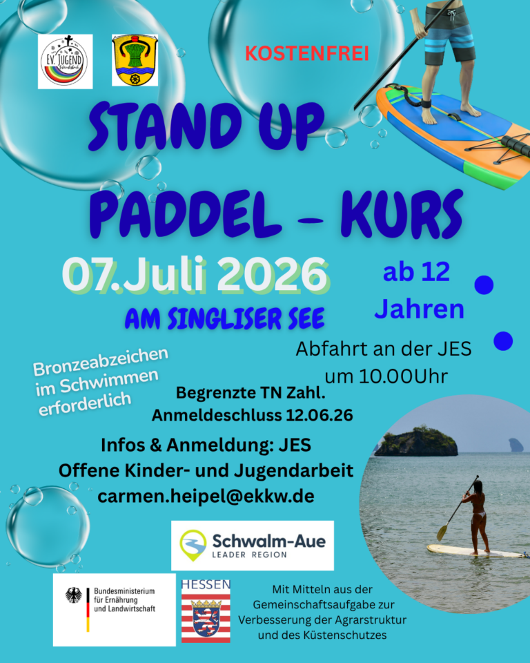 Stand-Up-Paddling am Singliser See – kostenfreier Kurs für Jugendliche