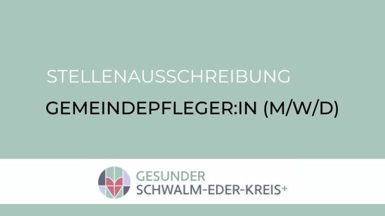 STELLENAUSSCHREIBUNG GEMEINDEPFLEGER:IN (M/W/D)